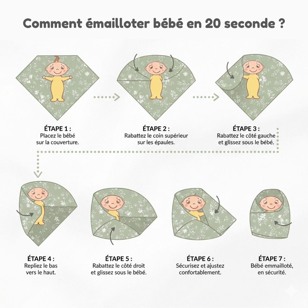 Couverture d'emmaillotage en bambou
