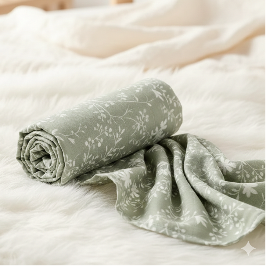 Couverture d'emmaillotage en bambou
